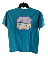 Guy Harvey Green Shirt Adult Mens Small Blue Marlin Swordfish  - $17.46 CAD