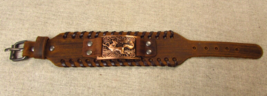 Brown Faux Leather Frisky Fox Design Wrap Bracelet - $17.97