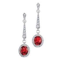 Avon Ravishing Red Drop Earrings - $9.99