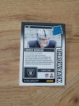 2024 Panini NFL Donruss Football Brock Bowers Throwback Rated Rookie. RC - £3.55 GBP