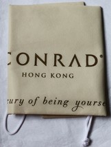 Conrad Hong Kong Hotel Large Reusable Beige Drawstring Laundry Bag New - £7.18 GBP