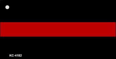 Thin Red Line Fire Novelty Key Chain - $11.95