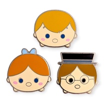 Peter Pan Disney Pins: Wendy, John, and Michael Darling Tsum Tsums - $29.90