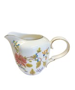 Meritage Pink Astor Creamer Set Gold Trim 3.5 in Tall at Spout Beige Floral - $15.34