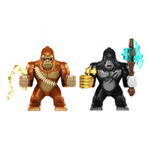 2Pcs Godzilla vs. Kong 2 The New Empire King Kong Scar King Mini Buildin... - $22.89