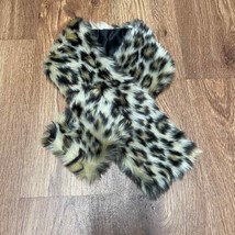 Crewcuts Leopard Faux Fur Scarf Girls OS Soft Fuzzy J.Crew Holiday Winter NYE - £17.40 GBP
