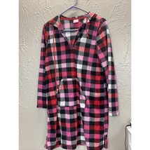 Jenni Intimates Womens Night Gown Multi Colored Plaid Hooded Size Medium - $372.25 MXN