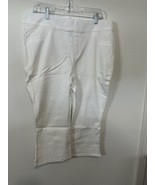 Lane Bryant White High Rise Pedal Cropped Pants Size 16 - $39.99