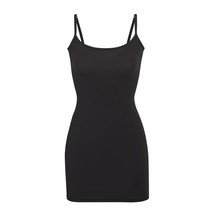 SKIMS Fits Everybody Slip Dress Onyx Black Sz M NEW - $49.99