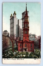 St Paul&#39;s Chapel New York City Ny Nyc Unp Db Postcard P3 - £2.29 GBP