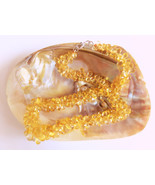 Natural Citrine Pear Beads Necklace, Citrine Single Strand Birthstone Ne... - €188,82 EUR+