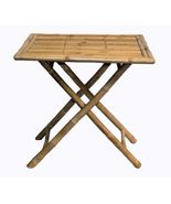 Bamboo Tiki Square Table 30&quot; Patio Deck or Indoor - £94.02 GBP