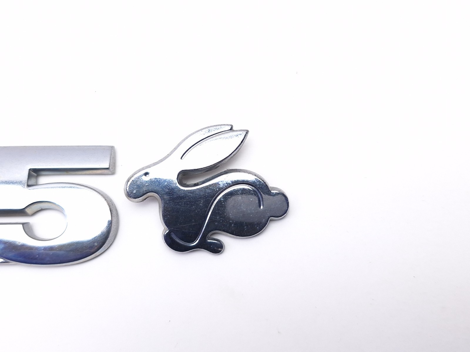 2006-2009 VW VOLKSWAGEN RABBIT 2.5 OEM CHROME REAR TRUNK EMBLEM LOGO ...
