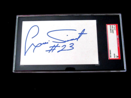 LUIS TIANT # 23 YANKEES RED SOX PITCHER SIGNED AUTO VTG INDEX CARD SGC A... - $39.59
