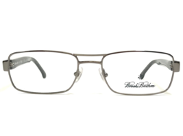 Brooks Brothers Eyeglasses Frames BB1011 1507 Gray Horn Shiny Silver 53-17-145 - $83.68