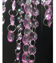 33FT/10M Acrylic Purple Crystal Garland Ring Strand/Crystal/Garland/Wedding Tree - $9.90