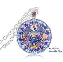 Lotus Mandala Yoga Necklace Sri Yantra - £9.51 GBP