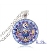 Lotus Mandala Yoga Necklace Sri Yantra - £9.50 GBP