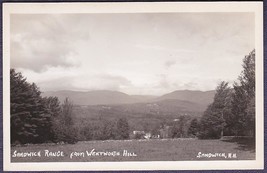 Sandwich, NH RPPC Photo Postcard - Mountain Range from Wentworth Hill - $12.75