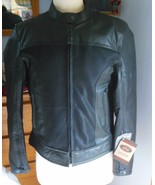 River Road Women’s Pecos Leather Mesh Motorcycle Jacket Size M - €154,52 EUR