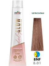 Itely DelyGlow Triple Action Permanent Hair Color - 8NF Light Blonde Cool Natura