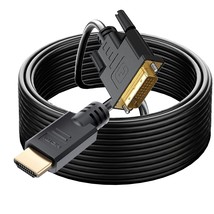 Long HDMI A to DVI Cable 75FT HDMI to DVI Adapter High Speed Gold Plated... - £37.08 GBP