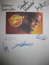 The Flash Signed TV Screenplay Script X7 Autographs Grant Gustin Candice Patton  - $16.99