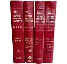 Maine Revised Statutes Annotated Lot Of 4 Volumes HC Judicial Law 1990s MRSA E43 - £79.08 GBP