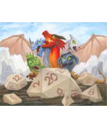 Jacob Walker SIGNED Fantasy AD&amp;D TSR RPG Art Print ~ Teeny Tiamat &amp; Gami... - £39.30 GBP