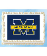 Michigan Wolverines Edible Image Topper Cupcake Cake Frosting 1/4 Sheet ... - $11.75