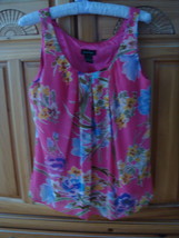Women&#39;s Pink Print Lined Sleeveless Blouse Size Small by Spense - £19.65 GBP