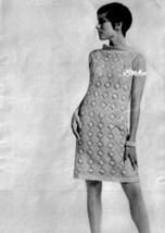 1960s Ladies Lacy Sleeveless Dress Slightly Mod - Crochet pattern (PDF 0101) - £2.94 GBP