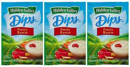 Hidden Valley Dips Mix, Fiesta Ranch 1.1 Oz Packets (Pack of 3) - €23,13 EUR