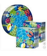 Artstyle Paper Plates Napkins Multicolor Floral 200-Count Floral Summer Sun - $75.75 CAD