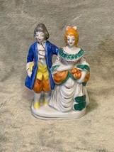 Vintage, Rare, Porcelain Victorian Couple Figure, Made in Occupied Japan (1940s) - £16.23 GBP