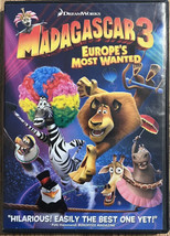 Madagascar 3: Europe&#39;s Most Wanted (DVD, 2012) NO Case - DVD only - £5.57 GBP