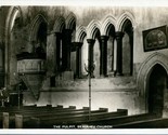 Vtg Postcard RPPC Beaulieu Church Pulpit E. Mudge Photog. UK - £7.00 GBP