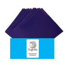 Purple Vinyl Sheets - Permanent, Adhesive, Glossy &amp; Waterproof | (10) 12&quot; X 12&quot;  - £14.41 GBP