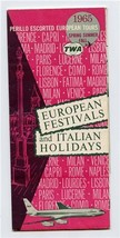 1965 TWA Europe Festivals and Italian Holidays Brochure - $17.82