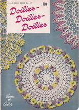 1951 Doilies Gems of Color Crochet Patterns Star Book No 87 American Thr... - $9.00