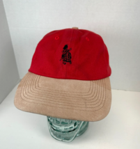 Dewars Finest Scotch Whisky Adjustable Hat Cap, Red/Brown - Vintage 2000... - $16.78