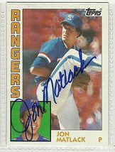 jon matlack signed autographed card 1984 topps All Star MVP ROY - £7.22 GBP