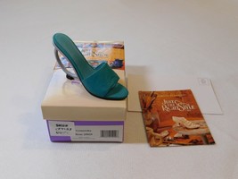 Just The Right Shoe by Raine Geometrika Aqua Item #25029 pre-owned (No COA) - £15.39 GBP