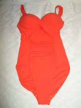 ROBIN PICCONE Ava Solid Twist Underwire One Piece Orange 8 12-$146 - £30.91 GBP+