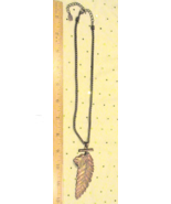 Vintage Copper Green Verdigris Patina Leaf Necklace - €12,11 EUR