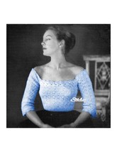 1950s 3/4 Sleeve Lace Blouse Off the Shoulder - Crochet Pattern (PDF 3317) - £2.99 GBP