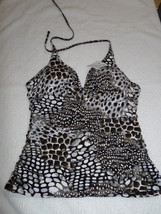 Kenneth Cole New York Safari Skin Tankini Top size 38 B/C-$71 - £15.04 GBP