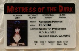 Elvira Mistress Of The Dark MAGNET ID Horror Movie License Cassandra Peterson - £7.90 GBP