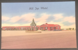 The New Hill Top Hotel El Paso TX Texas Linen Postcard Streetside View - £6.18 GBP