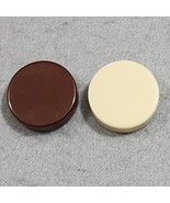 Backgammon Checkers Replacement Pieces x2 Chocolate Brown &amp; Cream 15/16&quot;c - €5,99 EUR